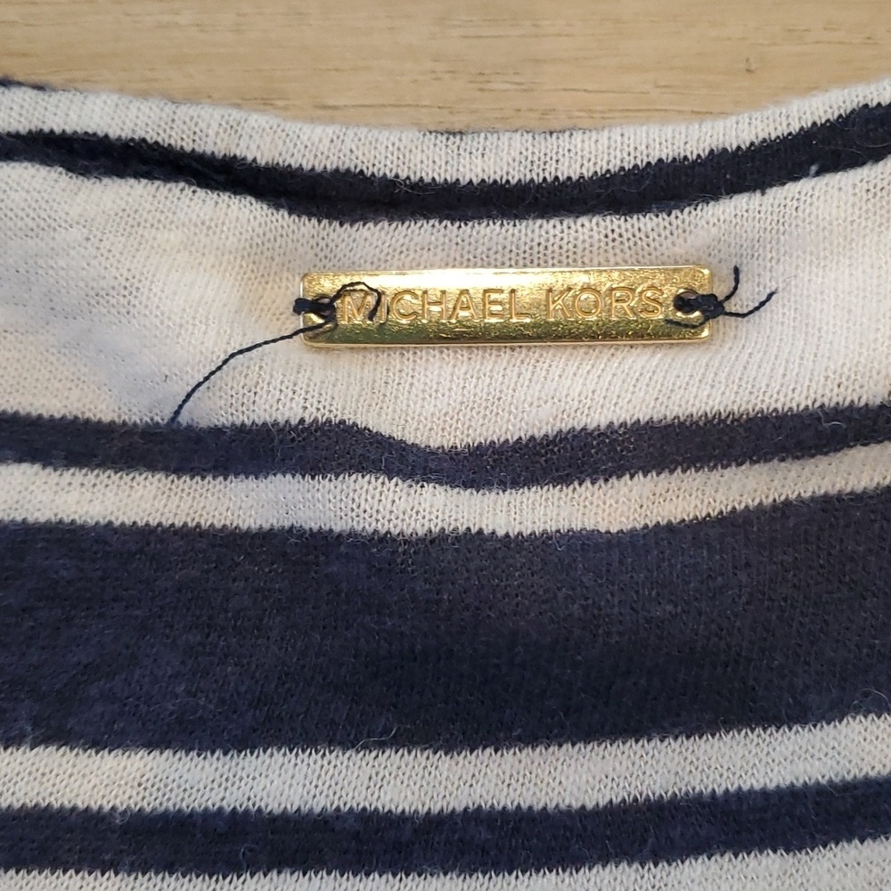 Michael Kors Navy/white Stripe Sleeveless Tank Size S - Picture 5 of 6